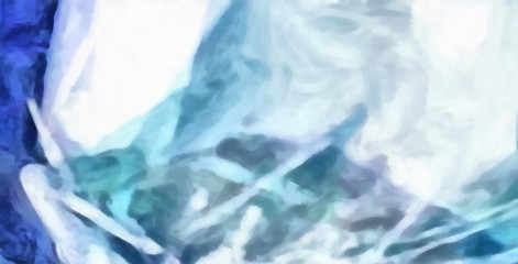 Obraz premium Abstraction painted in oil style. Colorful texture background. Multicolored wallpaper graphic design. Pattern for creating artwork and print. Crazy warm colors and cartoon effect. Fun psychedelic art.