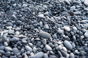Beach pebbles and sand    