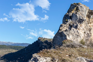 Fototapeta na wymiar Riscos de Patones en la Sierra Norte. España. Europa.