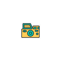 Photo Camera icon design. Photography and video icon vector design