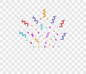 Colorful bright confetti