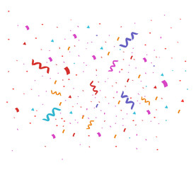Colorful bright confetti