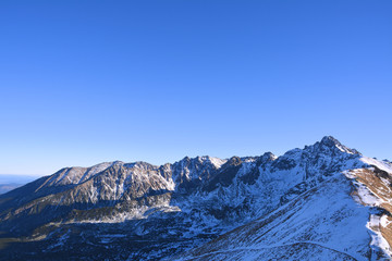 Fototapeta na wymiar Tatra mountains in winter.