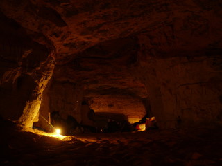 inside the cave