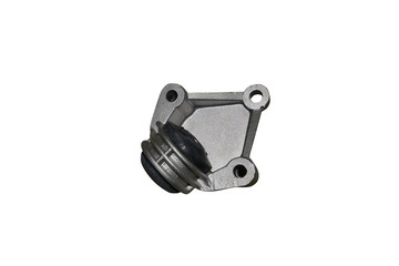 Bracket stretching the front suspension of the car on an isolated white background