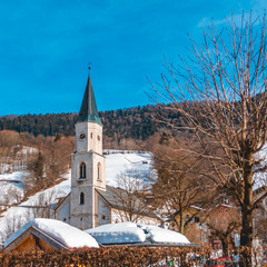 Beautiful church at Marktschellenberg-Bavaria-Germany