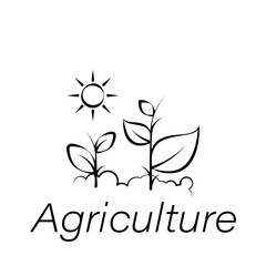 agriculture hand draw icon. Element of farming illustration icons. Signs and symbols can be used for web, logo, mobile app, UI, UX