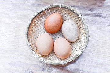 Hot Spring Boiled Eggs in Basket