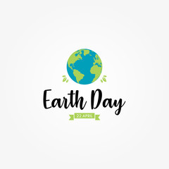 Earth Day Celebrate Vector Design Template