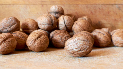 Walnuts on the board