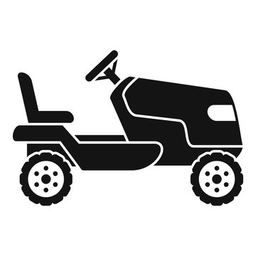 recommend clip art: Tractor grass cutter icon. Simple illustration of tractor grass cutter vector icon for web design isolated on white background