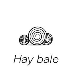 hay bale hand draw icon. Element of farming illustration icons. Signs and symbols can be used for web, logo, mobile app, UI, UX