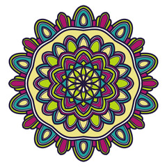 mandala flower illustration vector