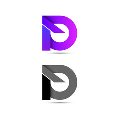 Letter D icon logo with modern concept