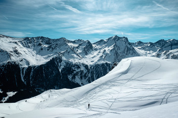 Fototapeta na wymiar Skitour in den Stubaier Alpen
