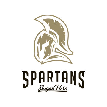 Spartan Logo Vector, Sparta Logo Vector, Spartan Helmet Logo Template, Icon Symbol