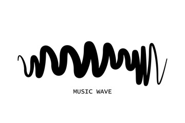 Music wave player logo. Design equalizer element