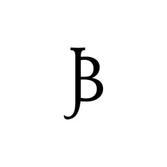 elegant classic alphabet letter sign symbol