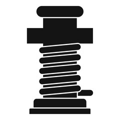 Port ship pillar icon. Simple illustration of port ship pillar vector icon for web design isolated on white background