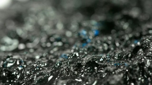 Ferro Fluid Macro Footage Cristals and Alien scapes moving matter Abstract footage 