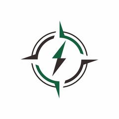 Compass logo design template vector illustration