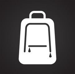 Case icon on background for graphic and web design. Simple vector sign. Internet concept symbol for website button or mobile app.