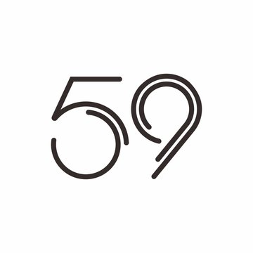 59 logo initial letter design template vector illustration