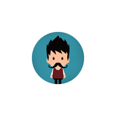 cartoon round avatar picture