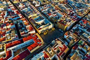 Naklejka premium Zdjęcia lotnicze Sewilli - nagrania drona z DJI Mavic 2 z Sewilli