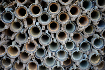 Metall, Textur, Hintergrund, Loch, Rohr, menge