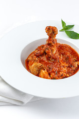 Chicken with tomato sauce