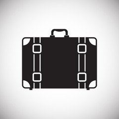 Case icon on background for graphic and web design. Simple vector sign. Internet concept symbol for website button or mobile app.