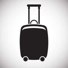 Case icon on background for graphic and web design. Simple vector sign. Internet concept symbol for website button or mobile app.