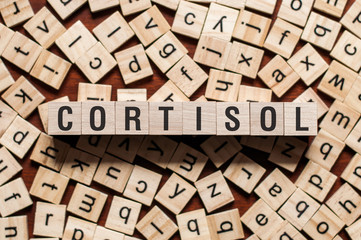 Cortisol word concept