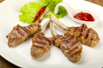 Grilled lamb