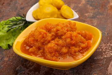 Zucchini squash caviar