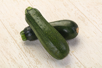 Raw ripe zucchini