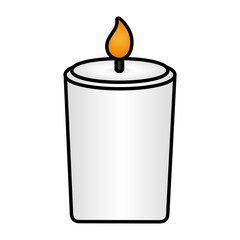 burning candle flame