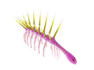 3d rendered illustration of a Hallucigenia