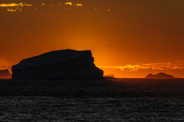 Sunset over the Weddell Sea