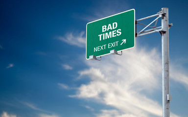 3D rendering dirty realistic highway sign and cloud sky with message about