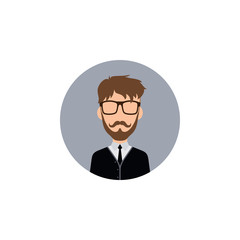 gentleman hipster worker avatar