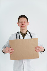 doctor students cardboard