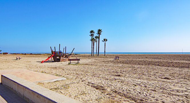 Playa de Comarruga, El Vendrell, Tarragona, Catalunya, Espa&ntilde;a, Europa