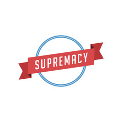 supremacy retro vintage badge label