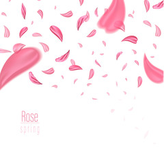 Sakura's flower. Fashion accessory illustration in trendy soft colors for beauty salon, shop, blog print. Isolated symbol on pink background.