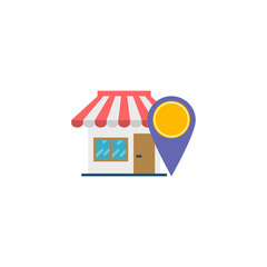 Accepted Shop Flat Vector Icon