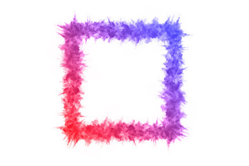 abstract powder splatted background. Colorful powder explosion on white background. Colored cloud. Colorful dust explode. Paint Holi.