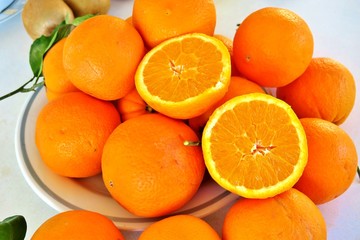 orange big ripe oranges, wholesome vitamin juice