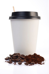 coffee cup isolated on white background